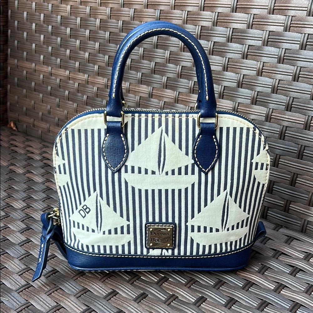 Dooney & Bourke Blue and White Mini Bag